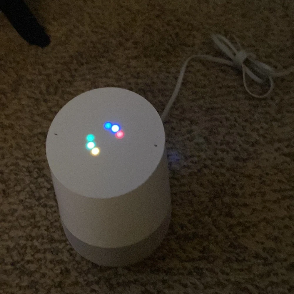 Google home, voice activated speaker.